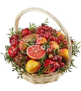 fruit basket with Pomegranates